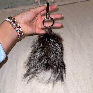 Michael Kors pompom keychain